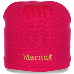 Очаровательная неподражаемая качественная женская зимняя шапка Marmot утепленная флисом  №3521
