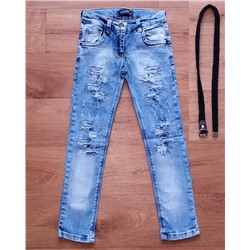 Рваные джинсы для девочки (7185)