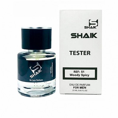 SHAIK TESTER REF: 51 (DOLCE & GABBANA THE ONE FOR MEN), тестер парфюмерной воды для мужчин 25 мл