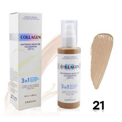 ENOUGH COLLAGEN 3 IN 1 SPF 15 - №21, тональный крем