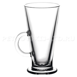 "Pub" Кружка стеклянная "Latte" 260мл, д7,5см, h14,5см (Россия)