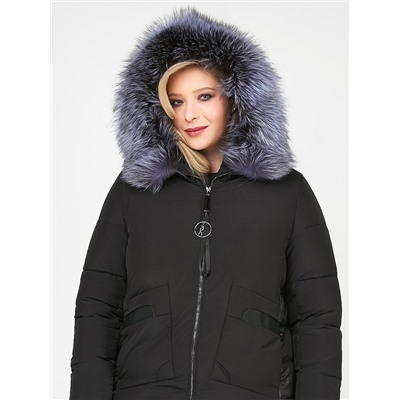 Куртка зимняя женская молодежная черного цвета 92-955_701Ch