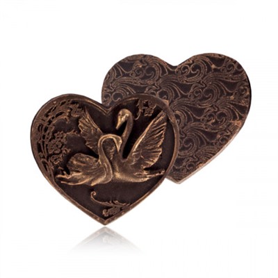 Два сердца "Лебеди". Шоколад