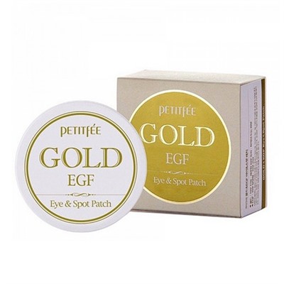 PETITFEE GOLD AND EGF EYE SPOT PATCH - 60 штук, патчи для век