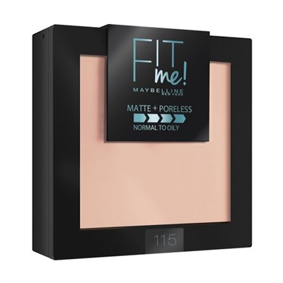 Пудра Maybelline Fit Me 115, слоновая кость.