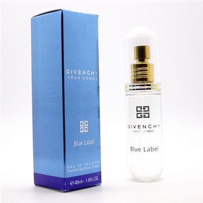 GIVENCHY POUR HOMME BLUE LABEL, мужская туалетная вода в капсуле 45 мл