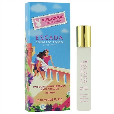 ESCADA SORBETTO ROSSO LIMITED EDITION, женские масляные духи с феромонами 10 мл