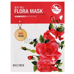 Тканевая маска для лица с экстрактом розы Flora Mask Blumei