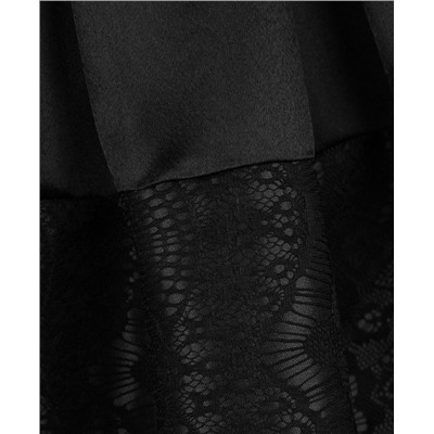 Чёрная юбка для девочки в складку 831310-ДНШ19