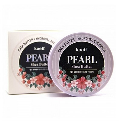 KOELF HYDRO GEL PEARL & SHEA BUTTER EYE PATCH - 60 штук, гелевые патчи для глаз