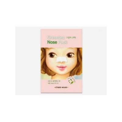 Очищающие полоски для носа [ETUDE HOUSE] Green Tea Nose Pack (5 штук)