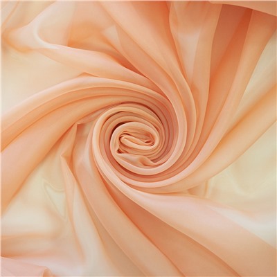 Уценка Комплект штор для кухни Нежность кустовая роза персик 10%