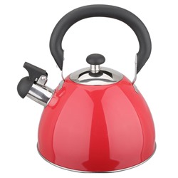 Чайник со свистком 2,5л Webber ВЕ-0584 ярко-красный