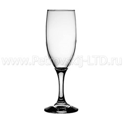 "Bistro" Бокал стеклянный 180мл, д5см, h19см, для шампанского, набор 6шт, цветная коробка (Россия)