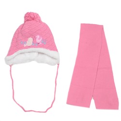 Комплект шапка шарф, детский 45611.49 (розовый)