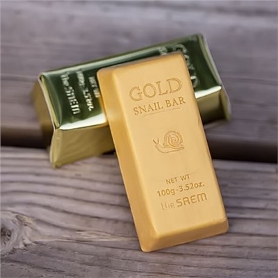Мыло для умывания с экстрактом золота и улитки [THESAEM] Gold Snail Bar