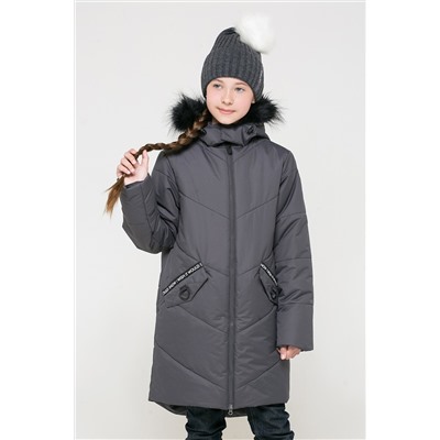 Пальто зимнее для девочки Crockid ВК 38047/1 ГР