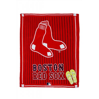 Спортивное красное полотенце с логотипом Boston Red Sox.