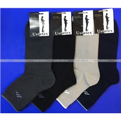 Юста носки мужские укороченные спортивные 1с20 с лайкрой серые