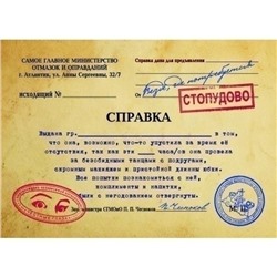 95006 Комплект справок Отвергла все 10 шт.