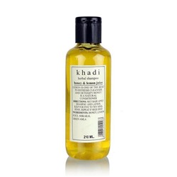 Натуральный шампунь для волос с Мёдом и Лимоном. Honey & Lemon Juice, Khadi производство Khadi, 210 мл