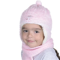 Комплект шапка шарф, детский 45615.34 (розовый)