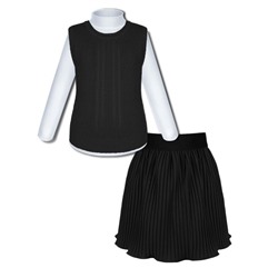 Комплект для девочки с юбкой из плиссерованной ткани 15363-72025-82953
