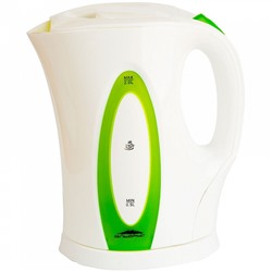 Чайник электрический 2л Эльбрус-4 белый с зеленым (Р)
