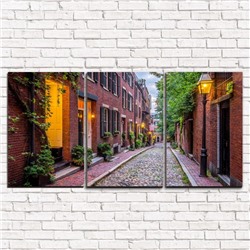 Модульная картина Улица в Бостоне 3-1