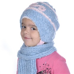 Комплект шапка шарф, детский 45615.74 (голубой)