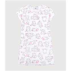 Сорочка для девочки КБ 1153 пушистые кошки на сахаре