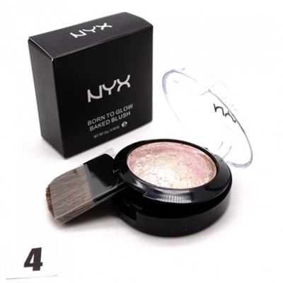 NYX BORN TO GLOW - №4, румяна запечёные 8 г