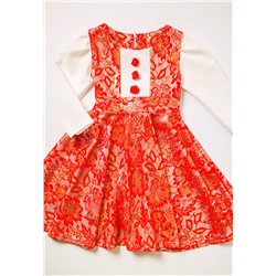 Платье детское праздничное с розочками  арт. 254735
