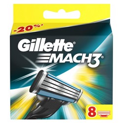 Сменные кассеты Gillette Mach 3, 8 шт.