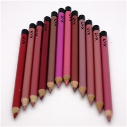 NYX, карандаши для губ цветные (12 штук)