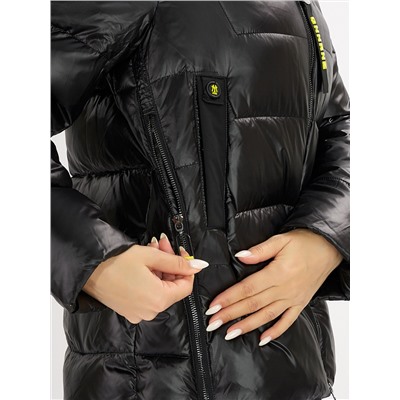 Куртка зимняя big size черного цвета 72117Ch