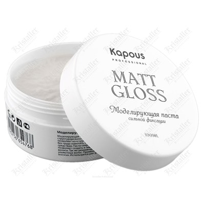 Моделирующая паста для волос сильной фиксации Matt Gloss