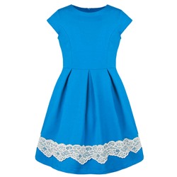 Бирюзовое платье для девочки 81067-ДО18