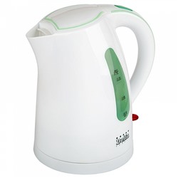 Чайник электрический 1,7л DELTA DL-1038 белый с зеленым
