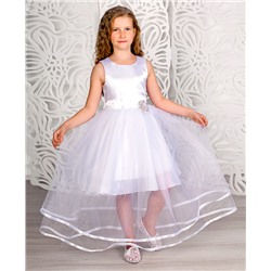 Белое нарядное платье для девочки 82886-ДН18