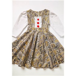 Платье детское праздничное с розочками  арт. 254722