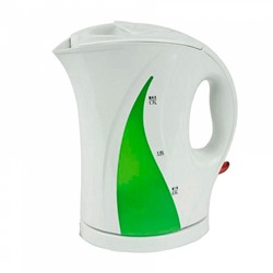 Чайник электрический 1,7л DELTA DL-1022 белый с зеленым