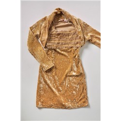 Платье детское однотонное с болеро арт. 248036