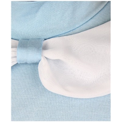Голубая водолазка (блузка) для девочки школьная 78701-ДШ19