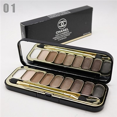 CHANEL LES 9 OMBRES A PAUPIERES DUO - №01, тени для век 9 цветов 21 г