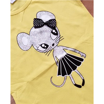 Подростковая туника “Мышка с бантиком”