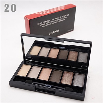 CHANEL LES 5 OMBRES LA PALETTE SOURCILS - №20, тени для век 5 цветов 6 г