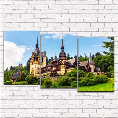 Модульная картина Замок в Румынии 3-1