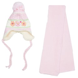 Комплект шапка шарф, детский 45611.54 (св. розовый)