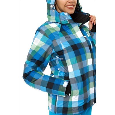 Женский зимний костюм горнолыжный голубого цвета 01807Gl